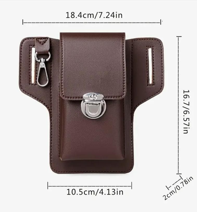 Men's PU Leather Phone Case with Belt Loop by UNV