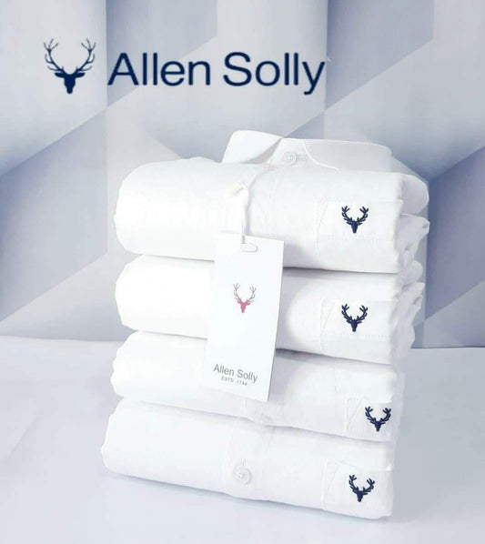 Allen Solly | Men's Solid Cotton Formal Shirt | White